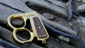 Mauser Knuck Brass with Walnut Grips